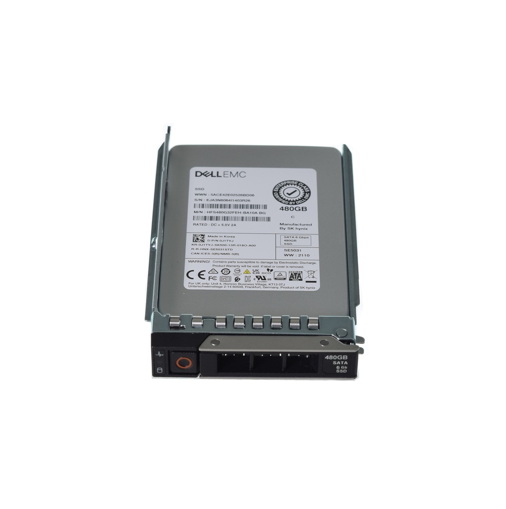 Dell SK Hynix 2.5" 480GB 6GBPS MU SATA SSD Drive - J1TYJ HFS480G32FEH-BA10A