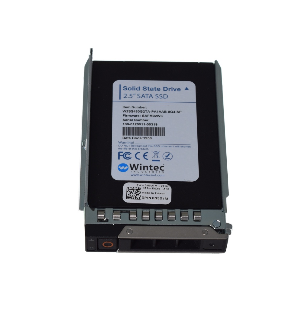 Dell Wintec 2.5" 480GB 6GBPS SATA SSD Drive - N5D1M W2SS480G2TA-PA1AAB-8Q4-SP
