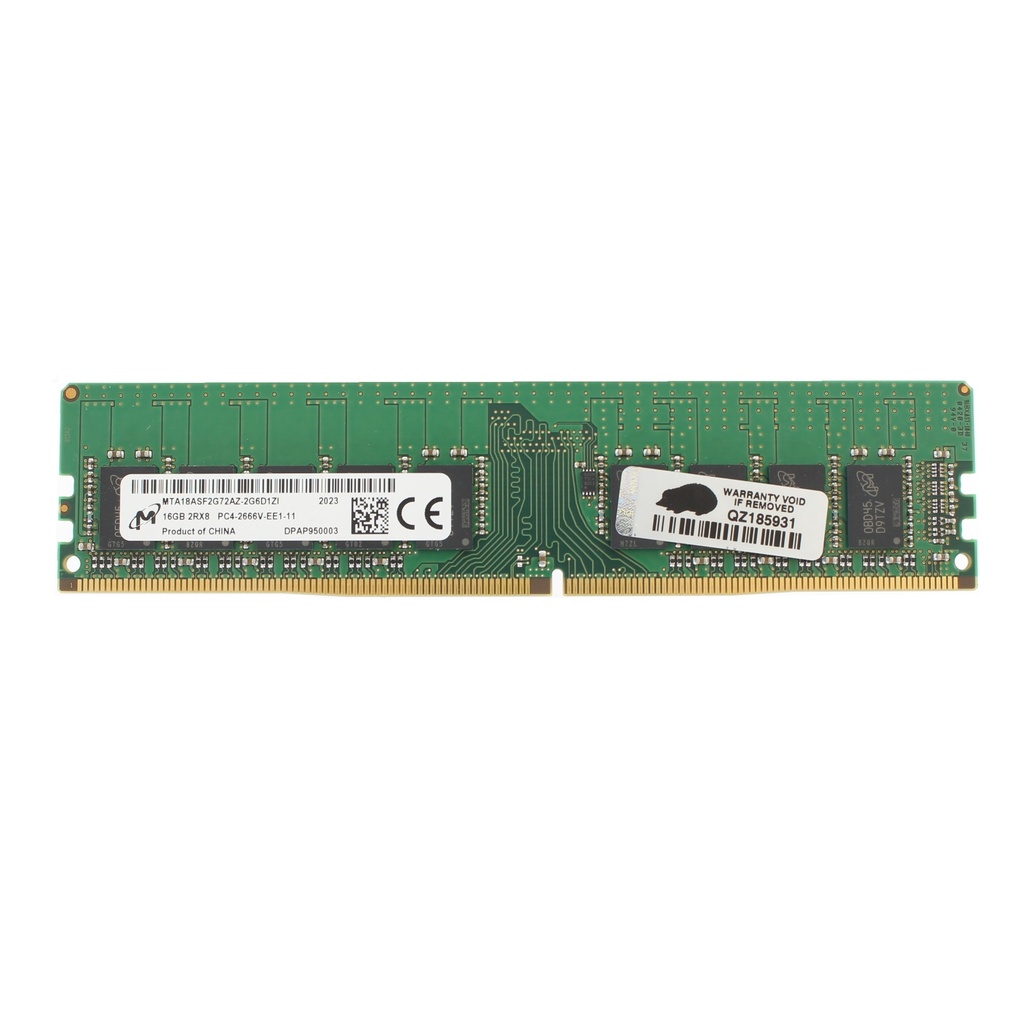Micron 2RX8 16GB PC4-2666V-E Memory Module - MTA18ASF2G72AZ-2G6E2Zl