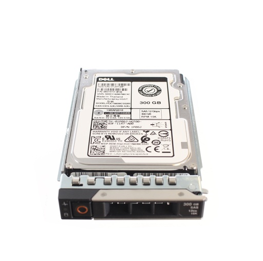 Dell HGST 2.5" 300GB 15K 12GBPS SAS Hard Drive - 1P08J HUC156030CSS200